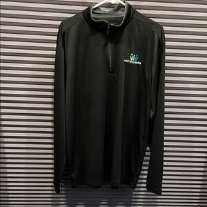 COPY - Black Quarter-Zip Pullover.   XL